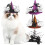 Dog Halloween Witch Costume Black One Size 2