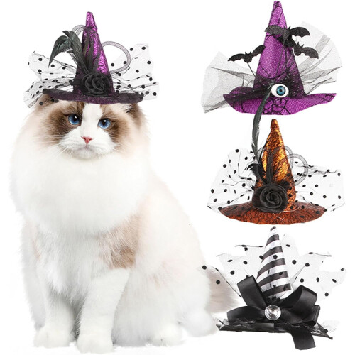 Dog Halloween Witch Costume Black One Size 1