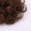 Curly Hair Piece Messy Bun Scrunchie Brown 1 Set 2