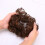 Curly Hair Piece Messy Bun Scrunchie Brown 1 Set 5