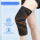 Knee Sleeve Compression Tear-Resistant 1 Pair Orange Black M 2