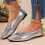 Women's Soft Leather Mary Jane Flats Square Toe Comfortable 6