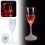 Glow-in-the-Dark LED Champagne Flutes Plastic 6-Pack 2
