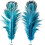 Natural Blue Pheasant Feathers 2-3 inch 200 pcs 4