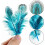 Natural Blue Pheasant Feathers 2-3 inch 200 pcs 3