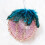 Natural Blue Pheasant Feathers 2-3 inch 200 pcs 7