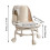 Acrylic Pulley Chair Ergonomic Low Rolling Stool with 2