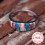 Women's S925 Silver Ring with Colorful Synthetic Opal 7