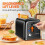 Black Toaster 2-Slice Extra-Wide Slots 7 Shade 900W 8