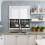 Coffee Theme Kitchen Curtains Set 3 Pieces 54 x 18 Inches 6