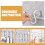 S-hook towel hanger plastic white PP 12 pcs 5