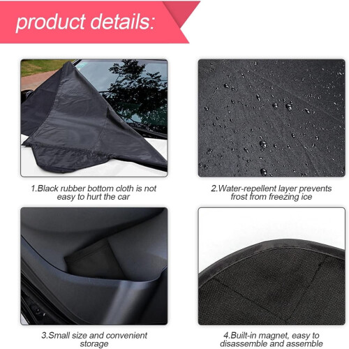 Magnetic Windshield Snow Cover All-Weather 1-Pack 2