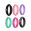 Silicone Wedding Rings Set Medical Grade 6 Pcs 4