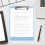 Recycled Plastic Clipboard Light Blue 8.8 x 12.3 Inch 6