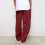 Men's Baggy Joggers XL Wine 100% Polyester 6