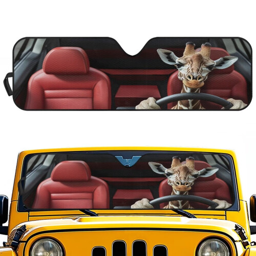 Foldable Giraffe Sun Shade for Jeep Wrangler and Gladiator 1