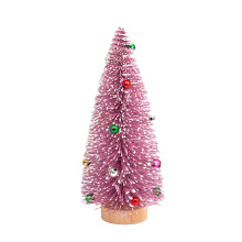 Pink Plastic Christmas Tree Desktop Decoration 25x5x5 cm