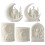 Silicone Chocolate Mold Flexible Moon Shape Reusable 6