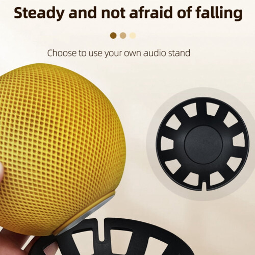 Smart Speaker Stand for HomePod Mini and 2 Black 1