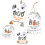 Halloween Gift Tags Kraft Paper BOO Pumpkin Ghost Bat Witch 7