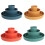 Plastic Dinnerware Set Blue 8-Piece Unbreakable Reusable 2