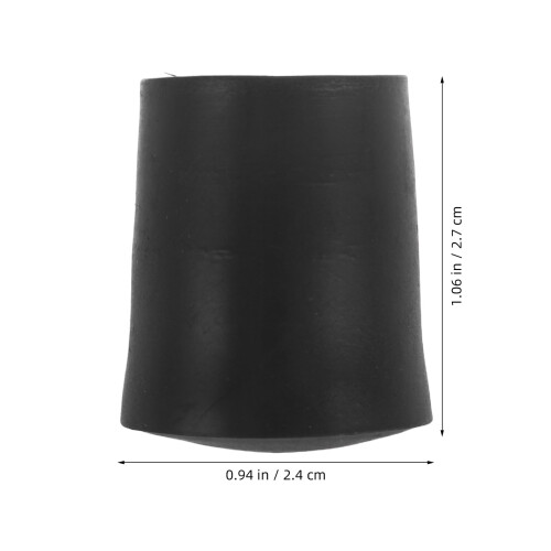 Cane Foot Replacement Black Rubber 1 Piece 1