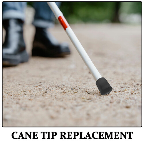 Cane Foot Replacement Black Rubber 1 Piece 2