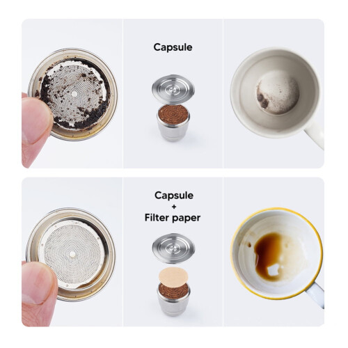 Refillable Paper Filter for Nespresso Capsules 100 pcs 1