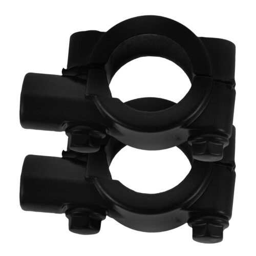 Motorcycle Mirror Mount Clamp Black Universal Durable 2