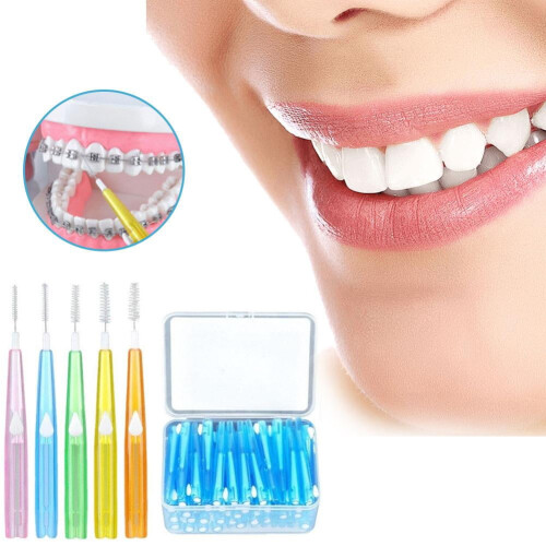 Interdental Brushes for Braces 60 Pcs 1