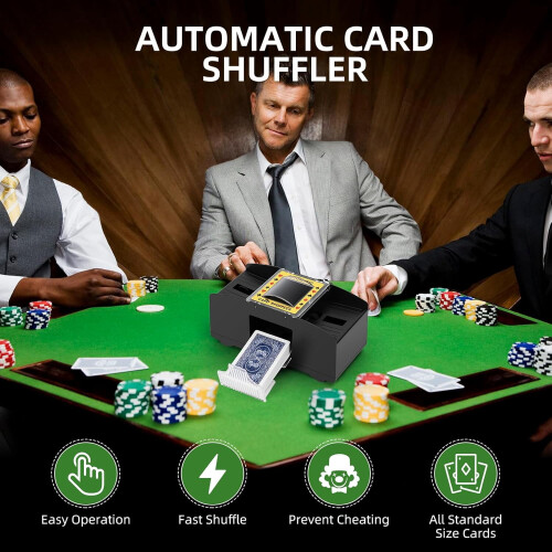 Automatic Card Shuffler Battery Powered for 1-6 Decks 2