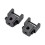 Scroll Saw Blade Clamp Holder Pin 2 Pcs Black Metal 4