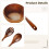 Wooden Salad Bowl Set with Spoon and Fork 3