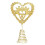 Mini Silver Glitter Metal Christmas Tree Topper Star 1