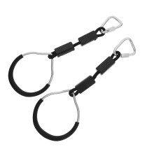 Gym Rings Kids Iron Abs Polyester 2 Pcs 11.8 x 3.9 x 0.4 in