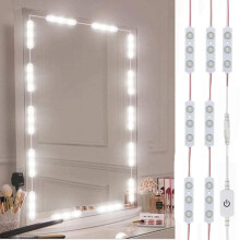 LED Vanity Mirror Light Strip 10 ft Dimmable Touch Control