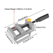 Portable Drill Press Bench Vise Flat Clamp-on Table Vise