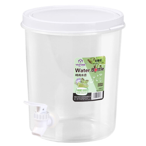 Water Dispenser with Lid Round 3.5L Kitchen Jug