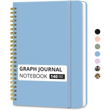 Spiral Journal Notebook College Ruled 140 Pages A5 Hardcover