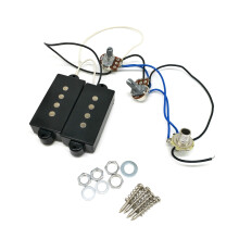 Prewired Wiring Harness Bass Humbucker Pickup Set 1 Tone 1