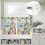 Set di tende da cucina pasquali con coniglietto "È risorto" (giallo) 8