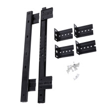 Black Keyboard Tray Guide 1 Pair 13.6 x 1 in Durable