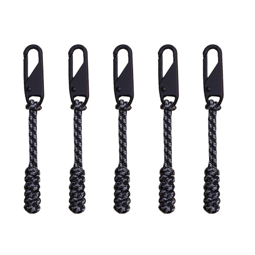 Paracord Zipper Pulls Outdoor Camping Hiking Gear 5-Pack