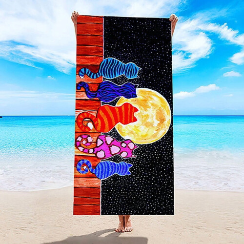 Beach Towel Microfiber Quick-Drying Double-Sided Velvet 2