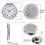 Quartz Clock Movement with Arabic Numerals 55mm Gold Silver 1