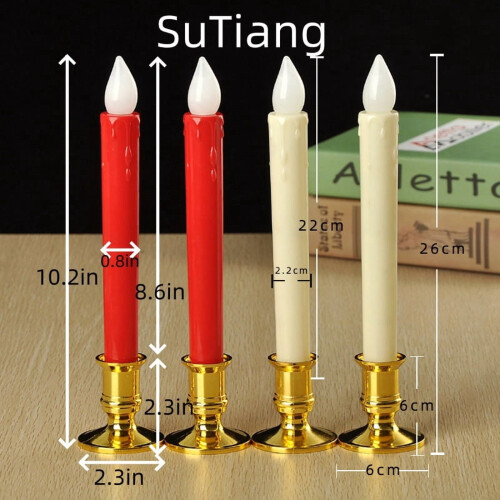 LED Warm 3D Wick Nightlights 2 pcs Beige Gold 1