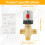 Brass Thermostatic Mixing Valve Adjustable Temperature 1 2