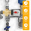 Brass Thermostatic Mixing Valve Adjustable Temperature 1 3