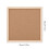 Cork Bulletin Board with Wooden Frame 30x30x2cm 3