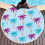 Microfiber Beach Towel Flamingo Round 150x150cm 4